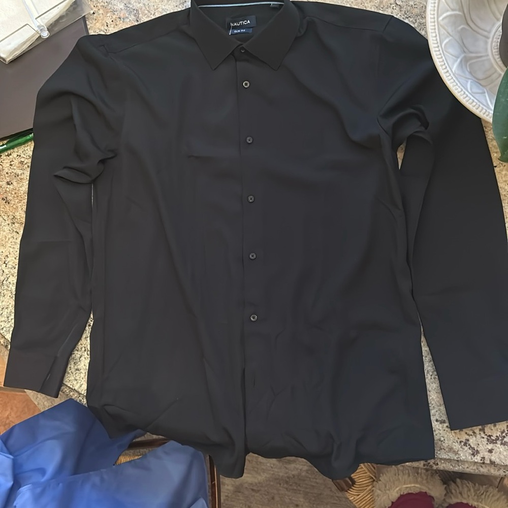 Nautica men’s slim fit dress shirt